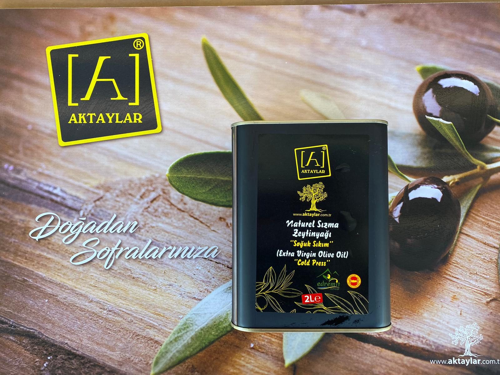 ZEYTİNYAĞI NATUREL SIZMA TENEKE 2 L (SOĞUK SIKIM)